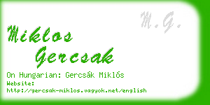 miklos gercsak business card