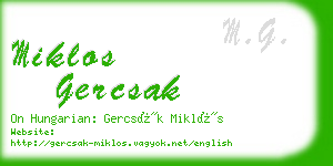 miklos gercsak business card